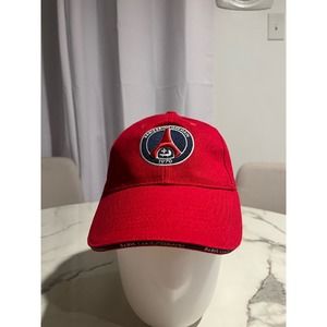 VTG PSG MENS ADJUSTABLE HAT RED 100% COTTON GREAT CONDITITON A6